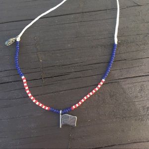 Pura Vida American Flag Charm